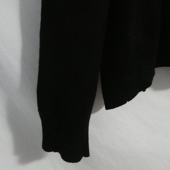 LINDA MATTHEWS NEW YORK | large | Black Open Front Lightweight Knit Cardigan - Picture 13 of 16